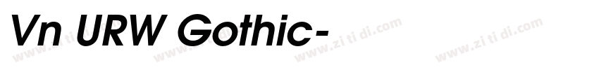 Vn URW Gothic字体转换